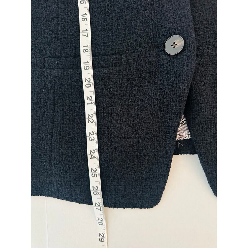 Boden Hampstead Collarless Textured Tweed Blazer Jacket Plus Size 16 18 - Picture 8 of 10